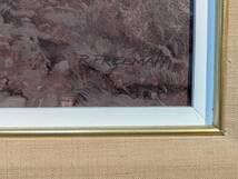 【真作】絵画　油彩　夕暮れのカウボーイと馬　牧場風景　ウエスタンアート　Y183