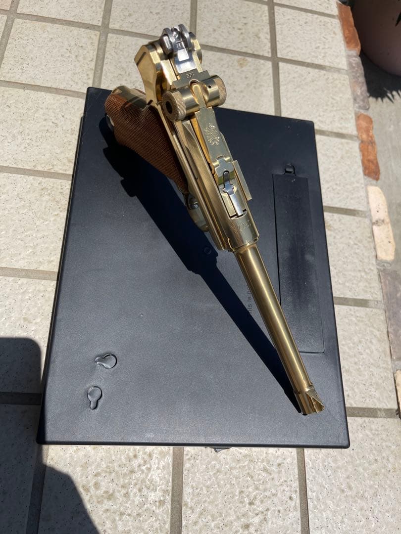 時田しろくま ルガーP08 マルシン　おまけPPK固定ガスGUN