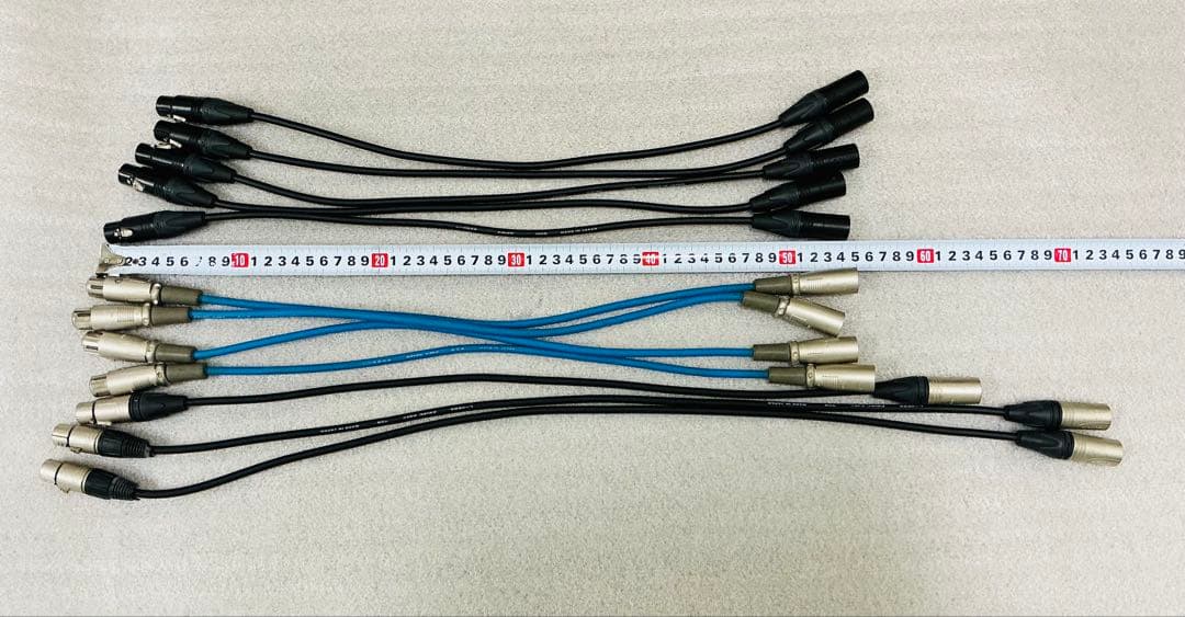 XLRパッチケーブル カナレ　ノイトリック　　12本セット