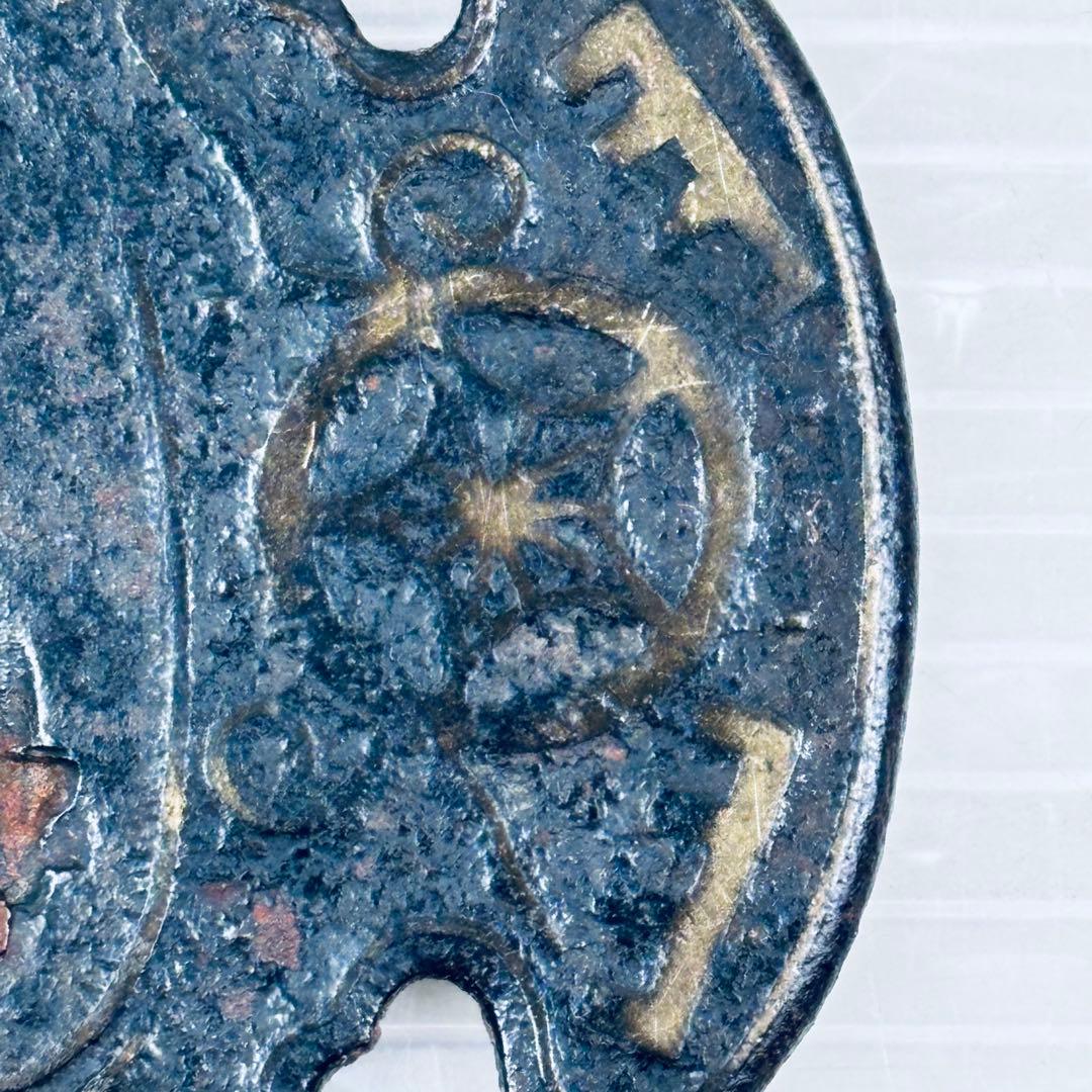 刀装具　鍔　平安城　当時物　骨董　 刀鍔　 時代武具