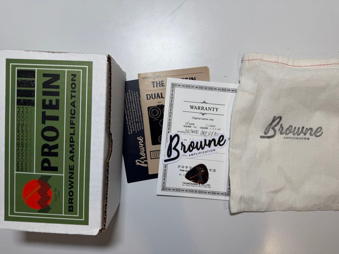 ギター Browne Amplification PROTEIN overdrive