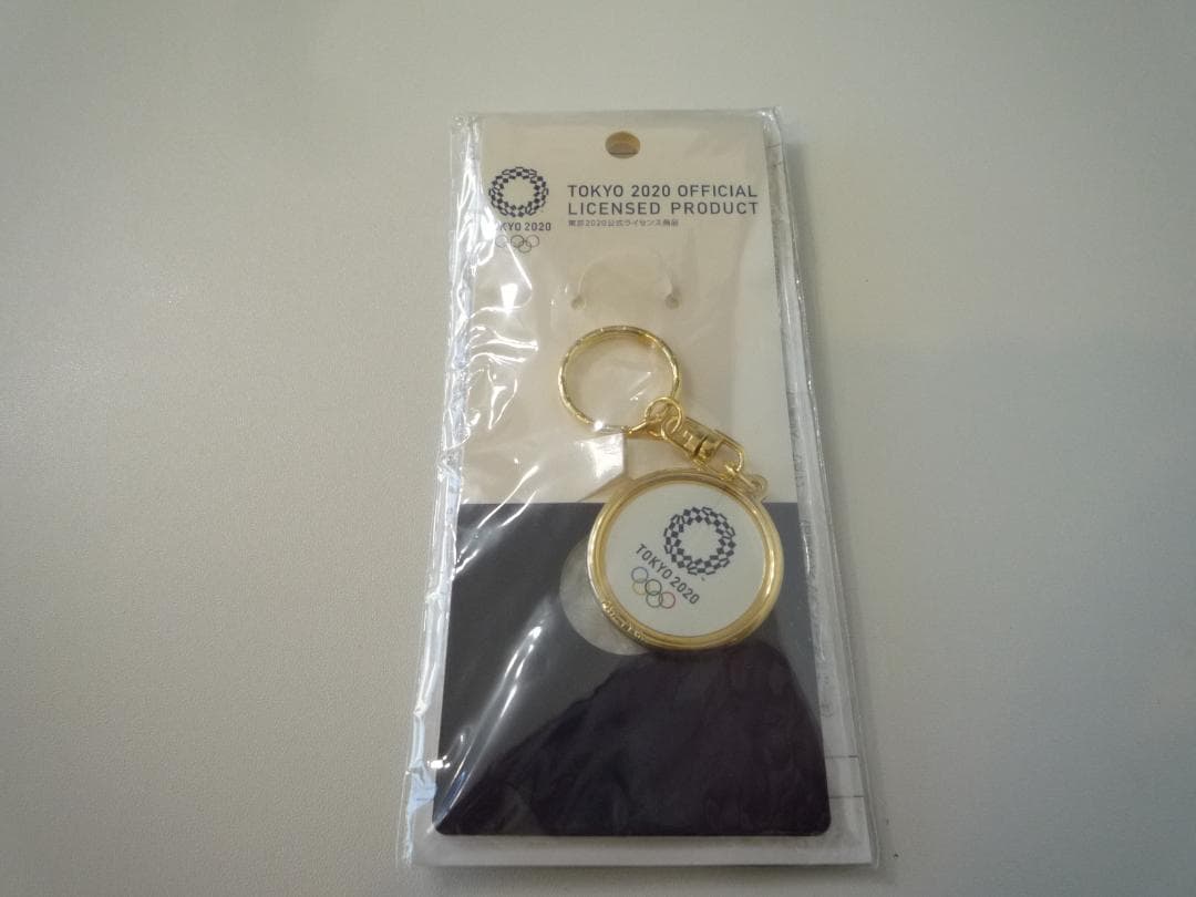 東京2020 記念刻印可能メダリオン オリンピック エンブレム キーホルダー
