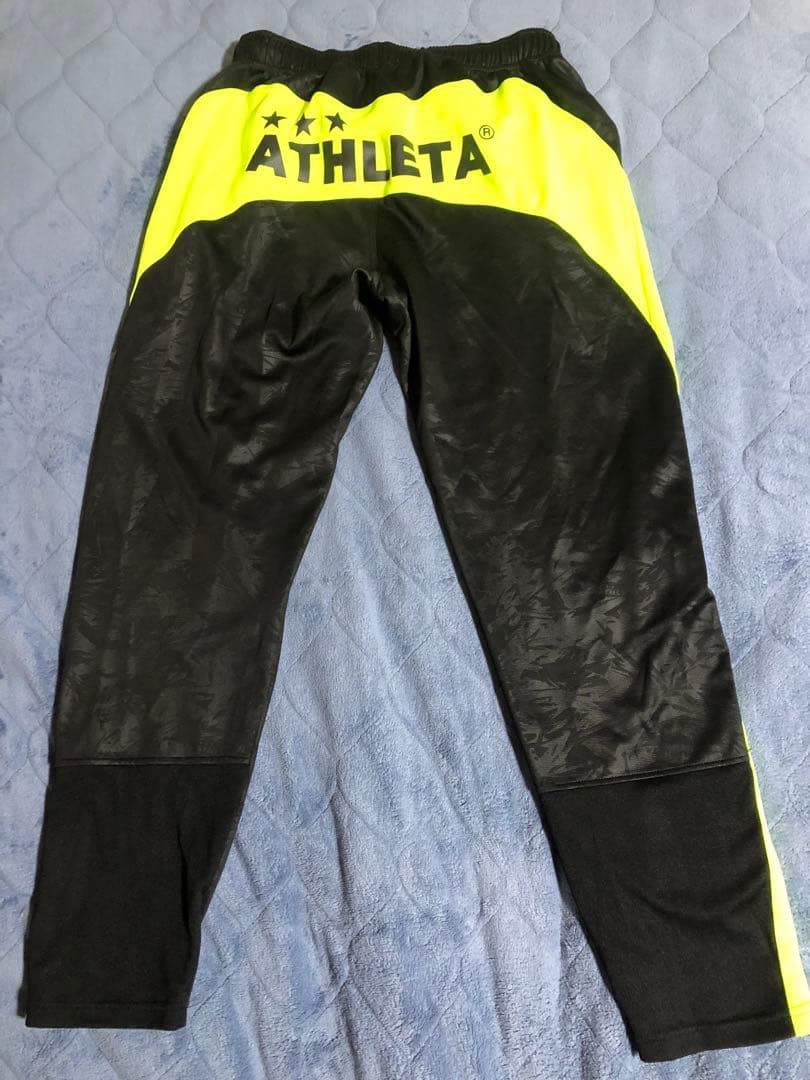 ATHLETA ジャージ 上下セット ブラック/イエロー　サイズＬ