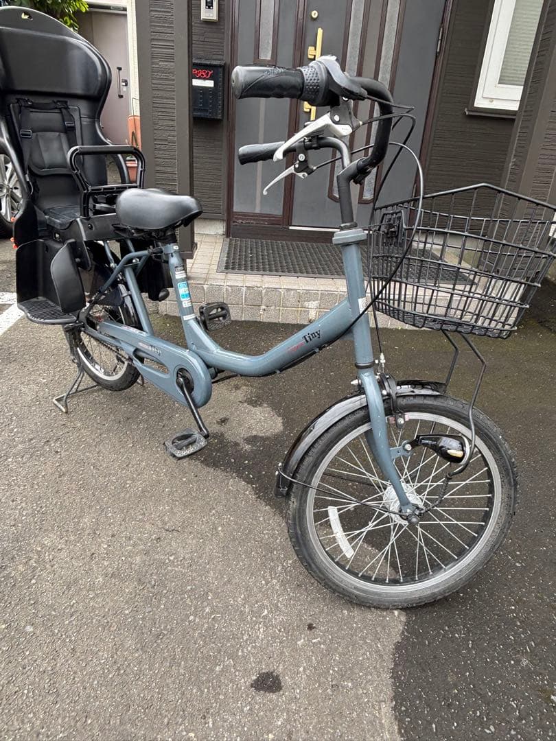 札幌市⭕️手渡しのみ⭕️美品⭕️シティサイクル チャイルドシート付き 20インチ切り替