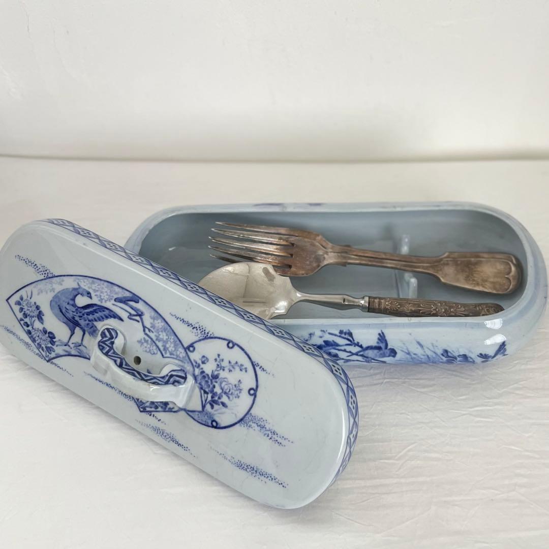 専用　クレイユモントロー Creil Montereau 花鳥 歯ブラシケース