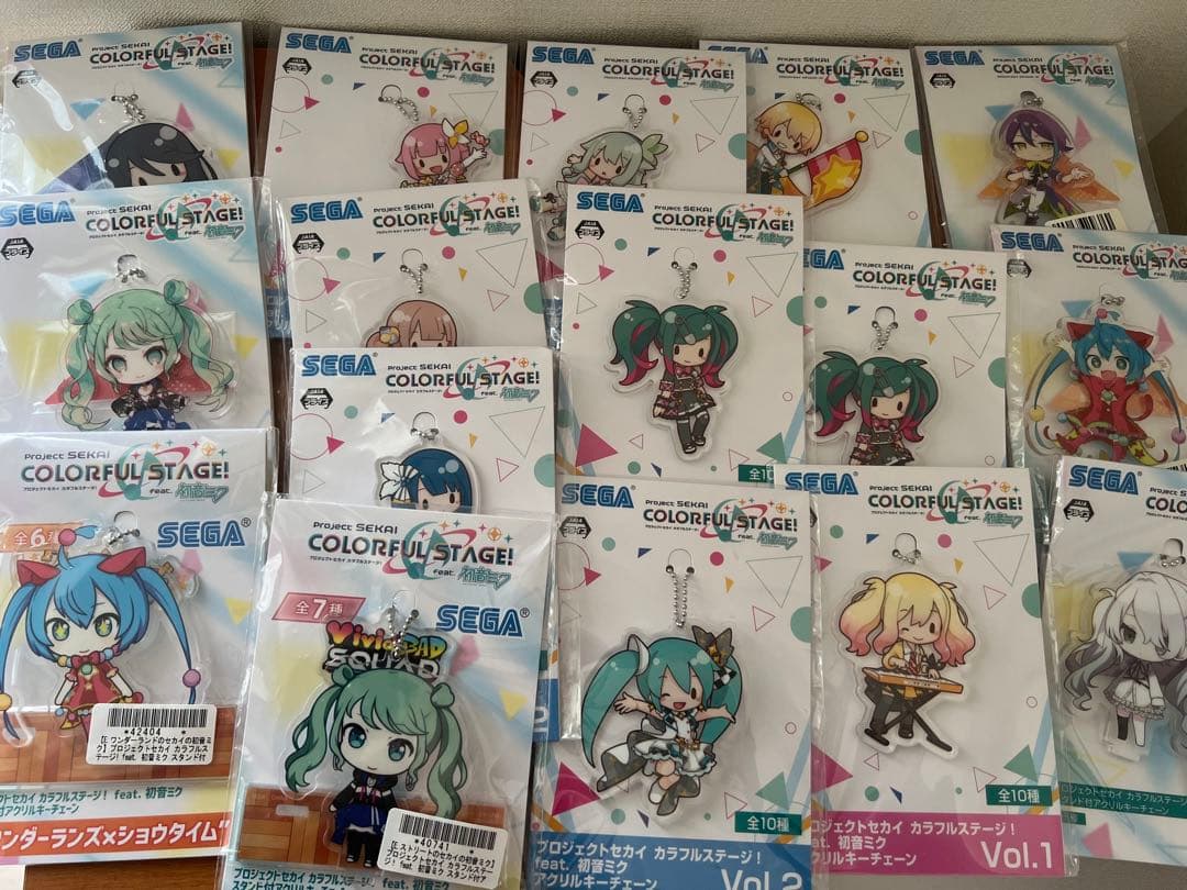 プロジェクトセカイ　プロセカ　アクリルキーチェーン　16枚まとめ売り