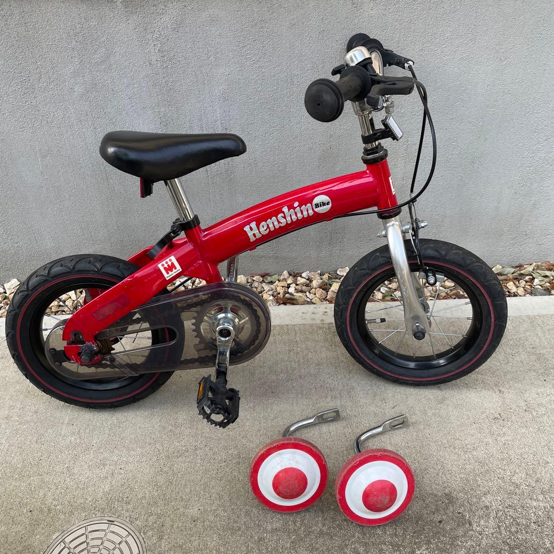 へんしんバイク　12インチ　レッド