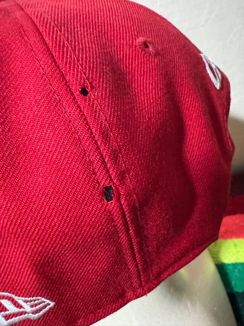 美品 ニューエラ 広島カープ カタナカ アカヘル 刺繍 キャップ スナップバック