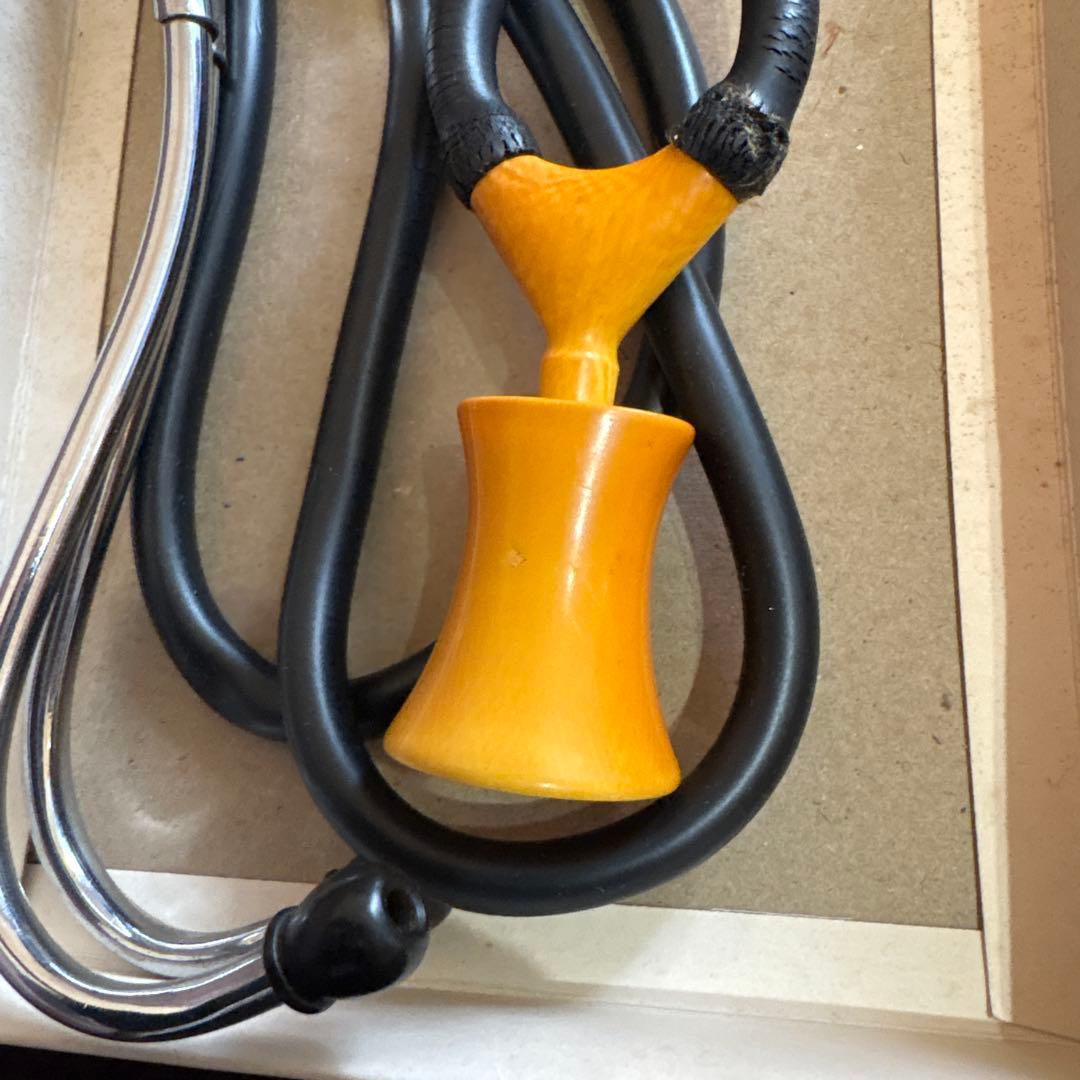 鬼束式聴診器　マンモス牙　昭和初期　美品