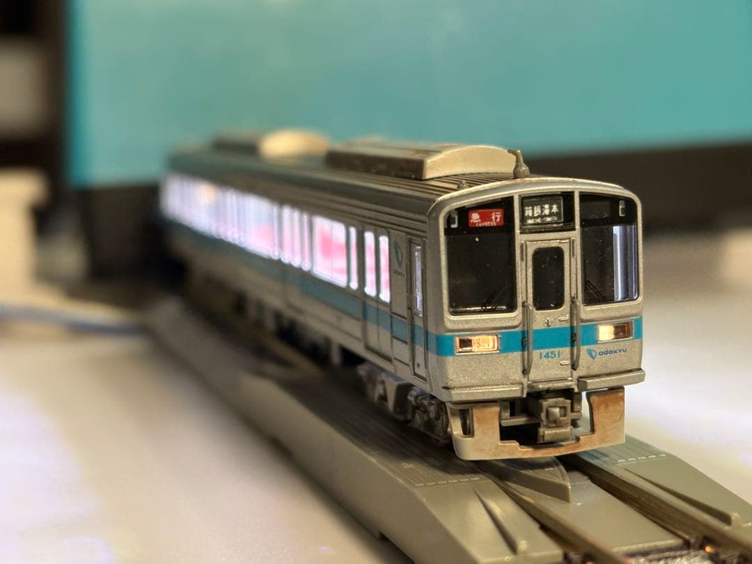 12時まで売り切りセールGM小田急1000形10両フルセット室内灯付、スパーク有