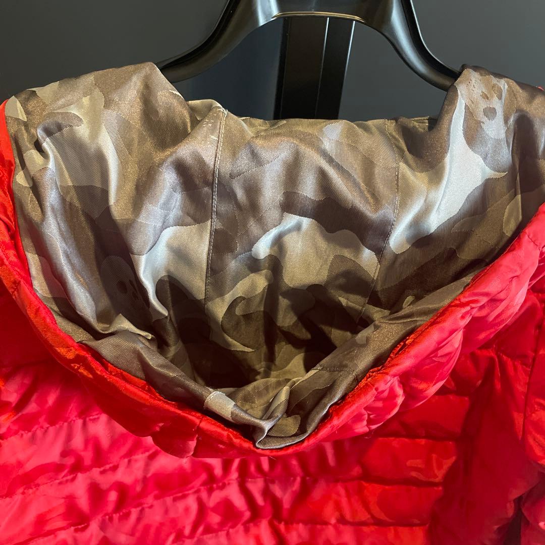 MARK & LONA スカル迷彩柄ダウンジャケット サイズM