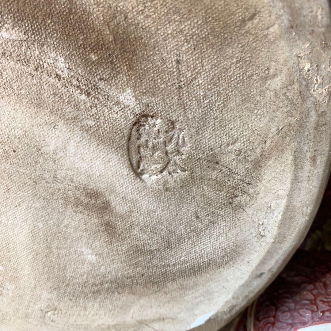 特大！高さ約56cm! 九谷焼 玉乗り 獅子 赤 金 オブジェ 縁起 厄払い