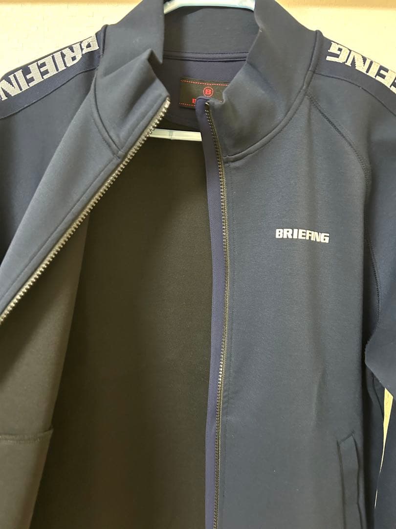 BRIEFINGゴルフ （M）ウォームサイドロゴラインブルゾンネイビー新品未使用