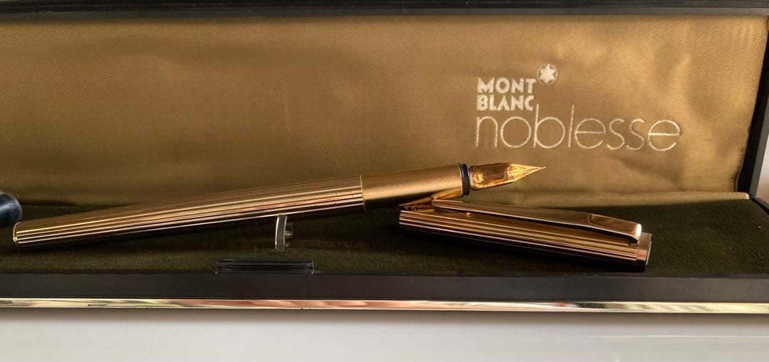 mont blanceペア万年筆【ゴールド&シルバー☆新品】