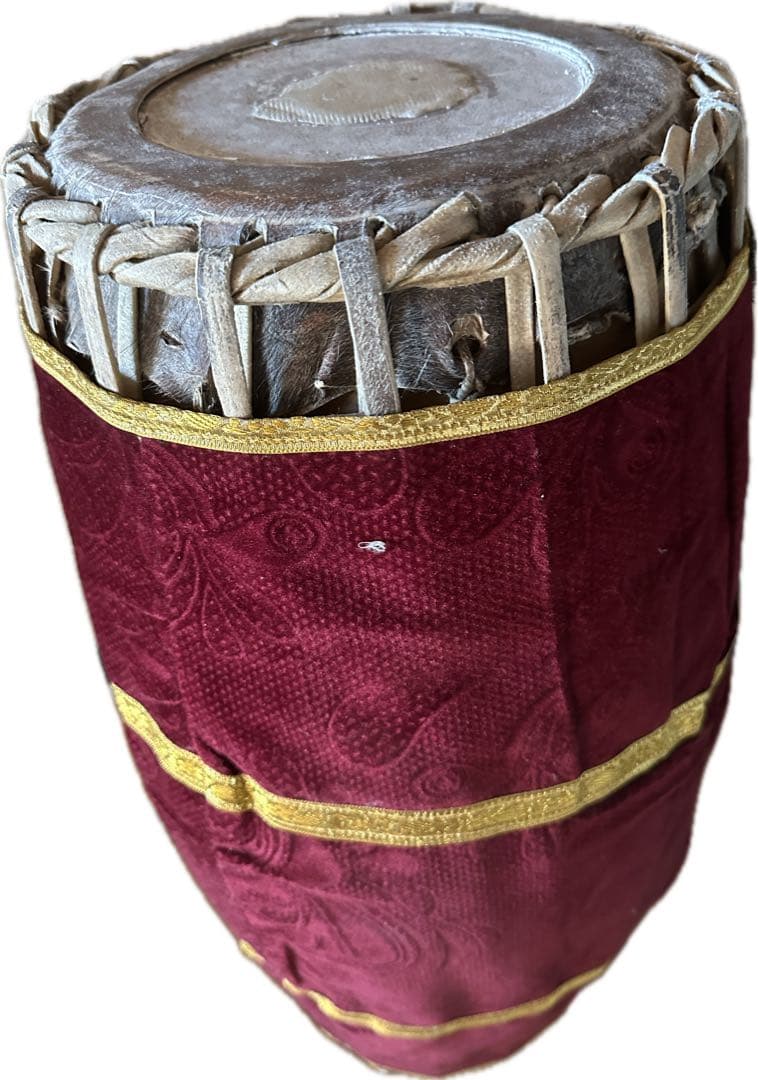 美品　ムリダンガム　Mridangam 民族　太鼓　タブラ　シタール　インド楽器