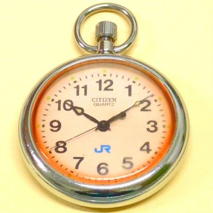 鉄道時計 シチズン鉄道懐中時計 クォーツ JR西日本(稼動品)