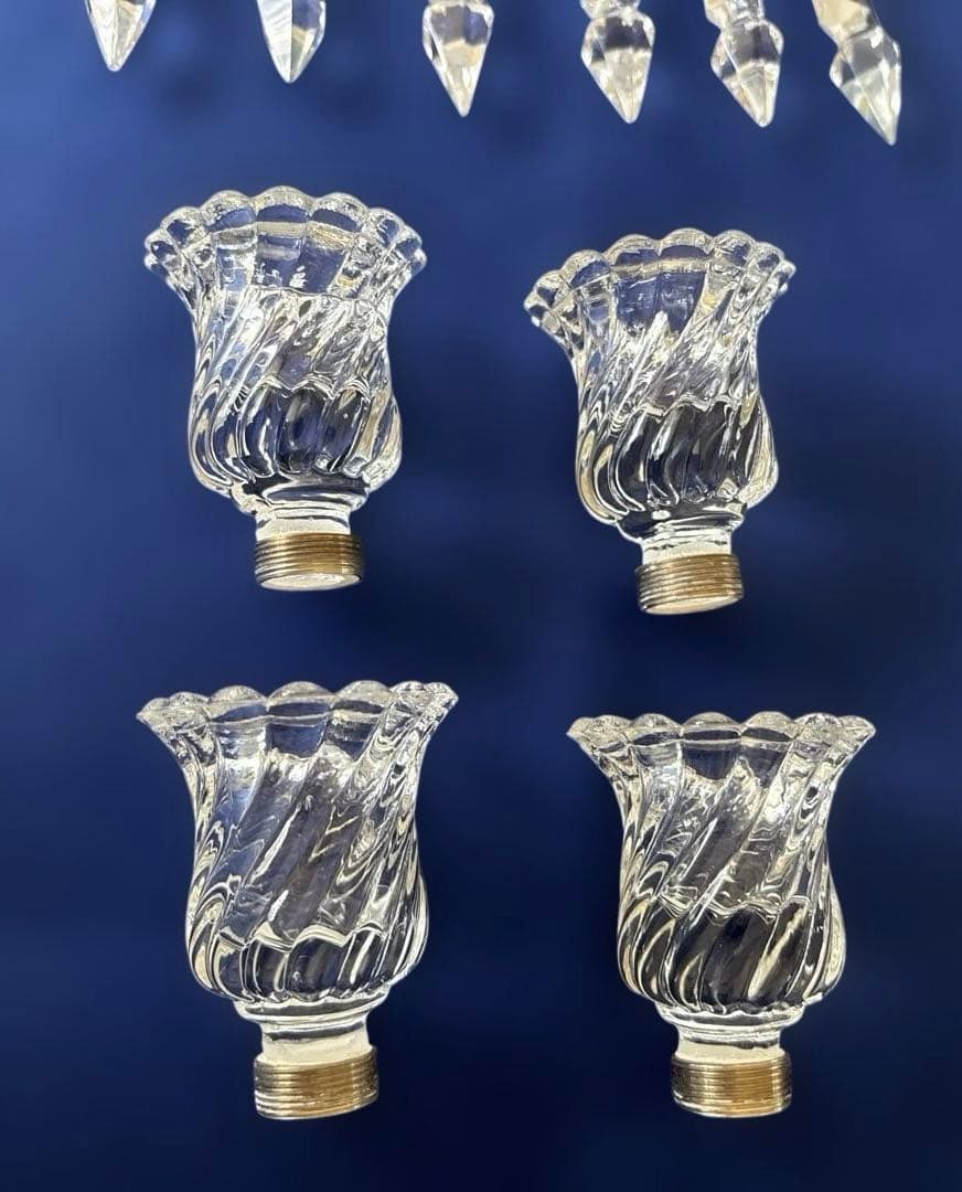 Baccaratバカラ　アンティーク キャンドルスタンド4灯