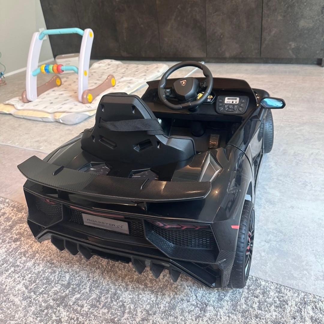 Lamborghini Aventador ブラック 電動カー ラジコン 子供用