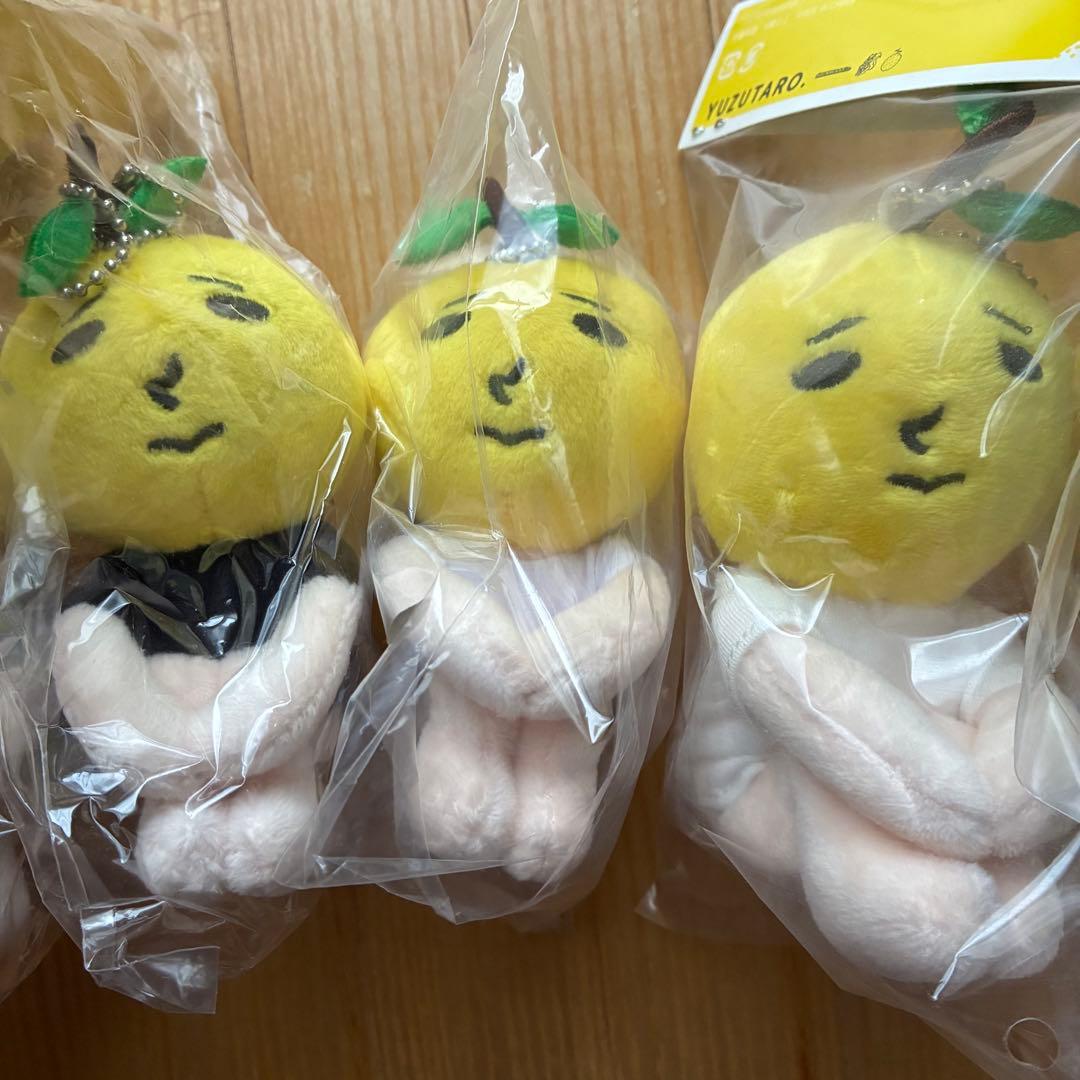 【新品未開封】ゆず太郎 コラボ キーホルダー 5点+yuzutownゆず太郎
