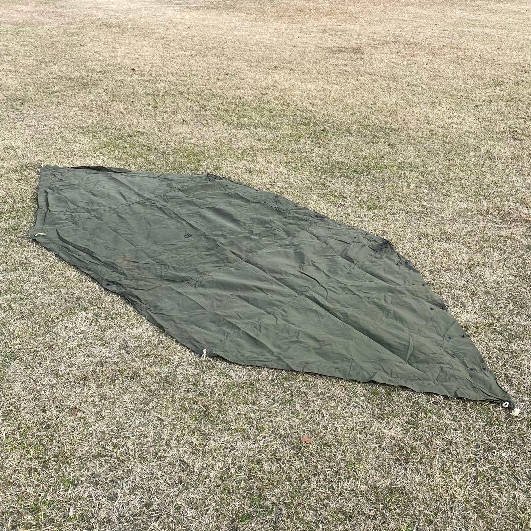 USパップテントハーフ　ハーフ　アメリカ軍　米軍　軍幕 ハーフシェルター１枚