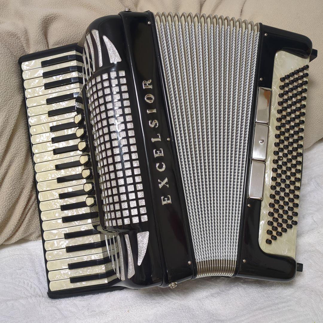 本日22時終了EXCELSIOR308アコーディオンソフトケース付