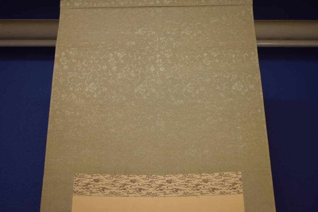 真作/大江月峰/秋山人物帰樵図/布袋屋掛軸HI-605