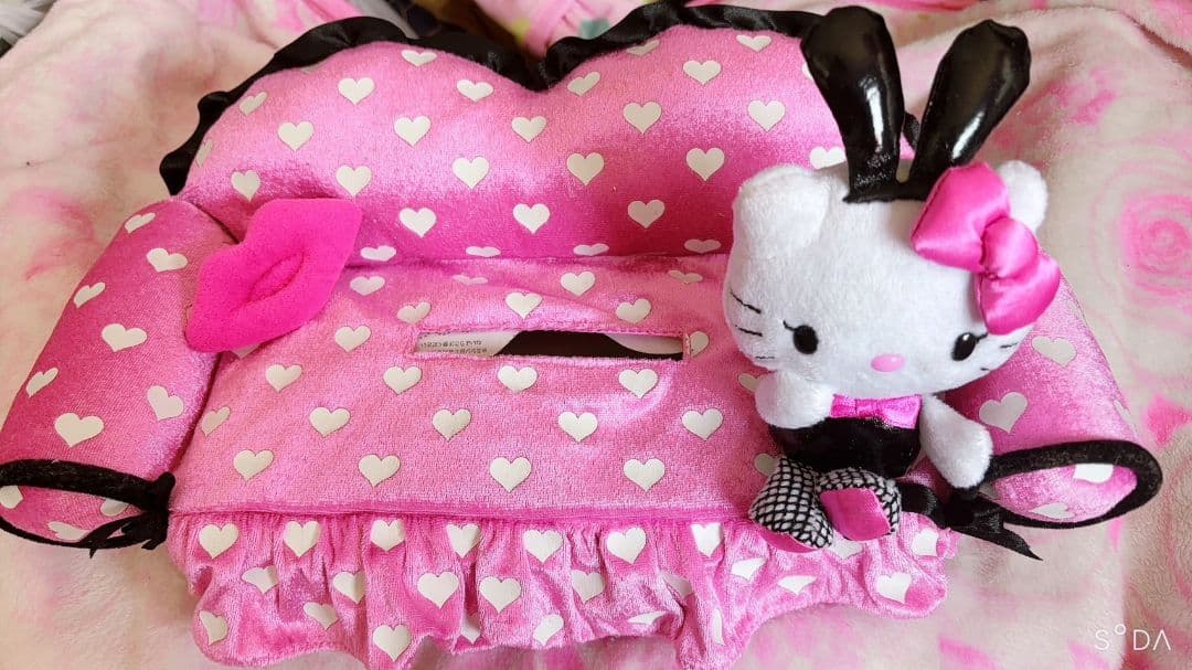 激レア vivitix限定キティ サンリオ ティッシュBoxカバー バニーガール