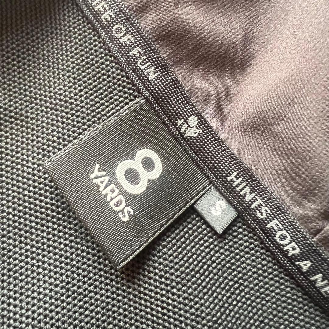 8YARDS ハチヤーズ　パーカー　切り替え　レディース　ゴルフ　S 黒　ロゴ