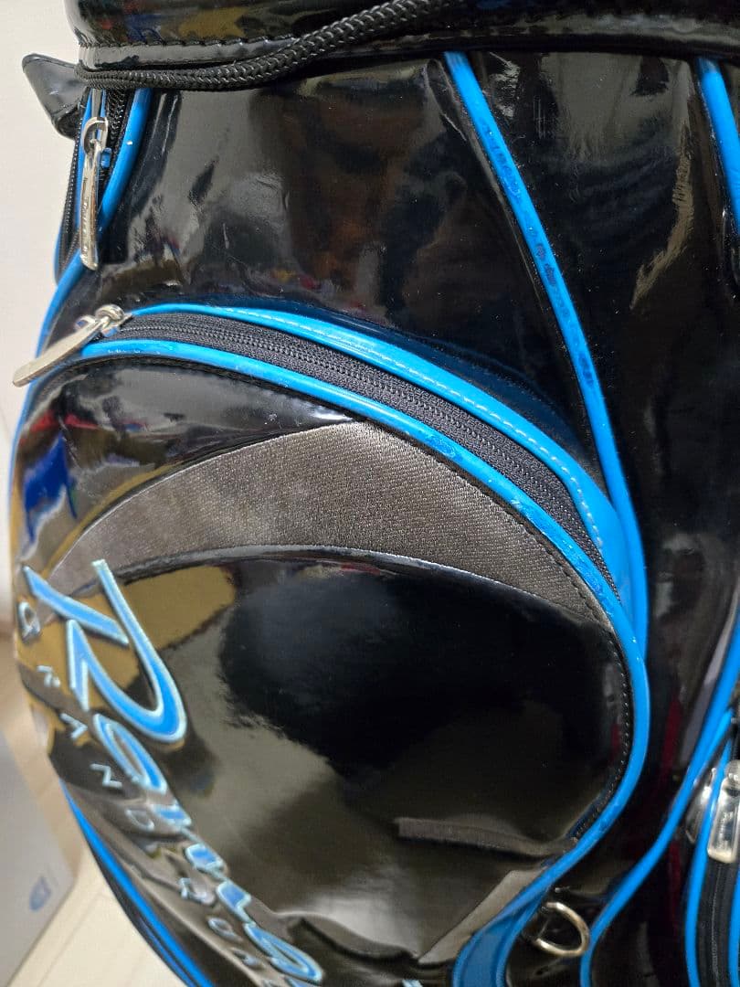 RomaRo キャディバッグ ブルー ブラック エナメル ロマロ