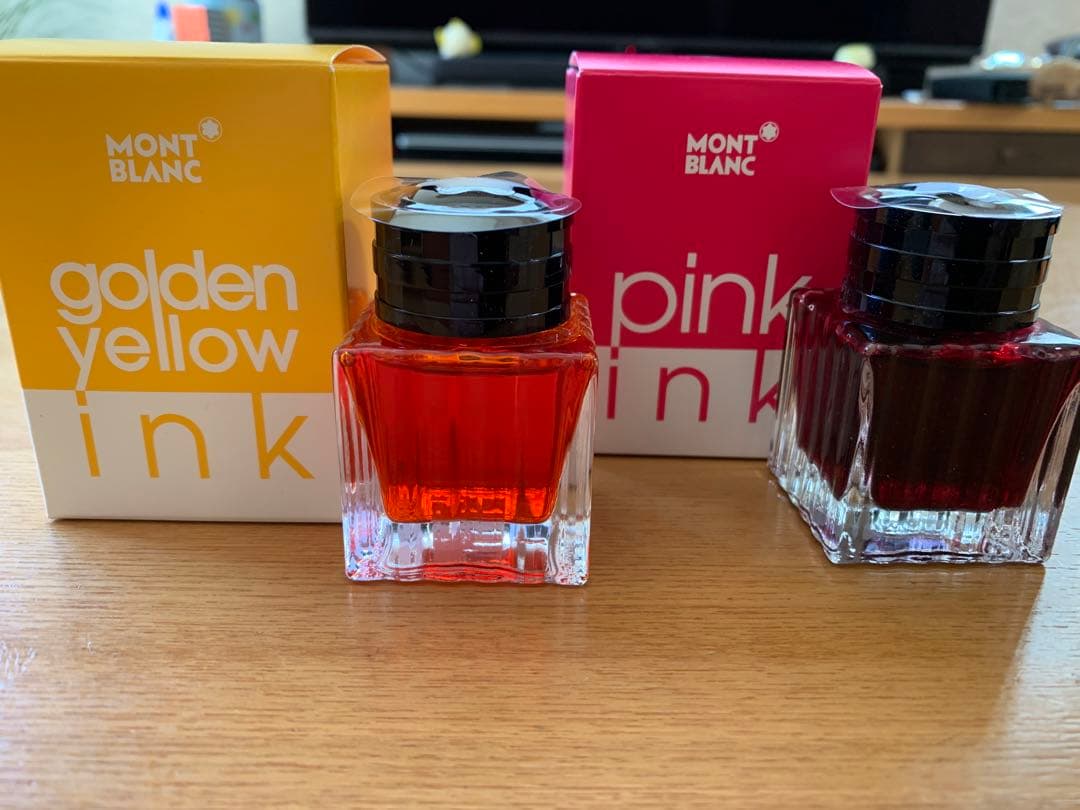 【新品】MONTBLANC 限定インク　2個セット　モンブラン　イエロー　ピンク