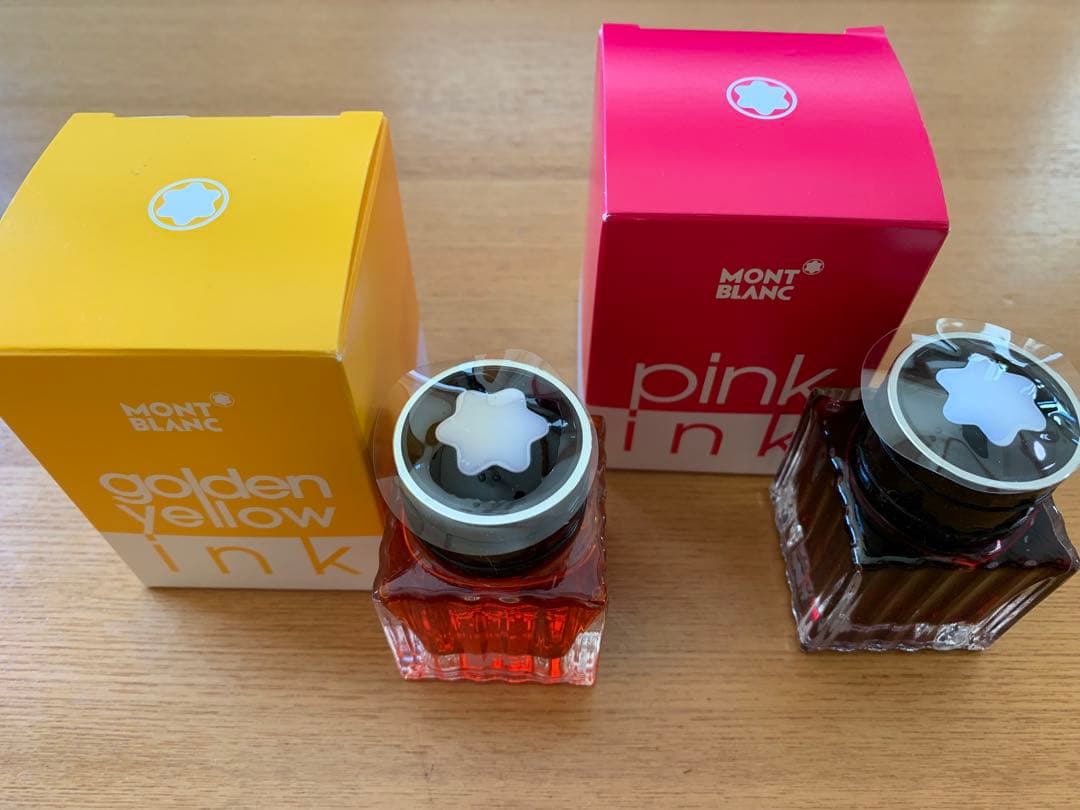【新品】MONTBLANC 限定インク　2個セット　モンブラン　イエロー　ピンク