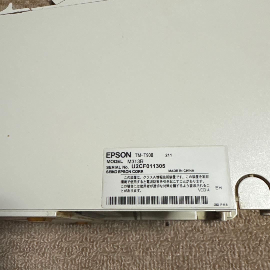 Epson プリンター tm-t90ii M313B アダプター、LANケーブル