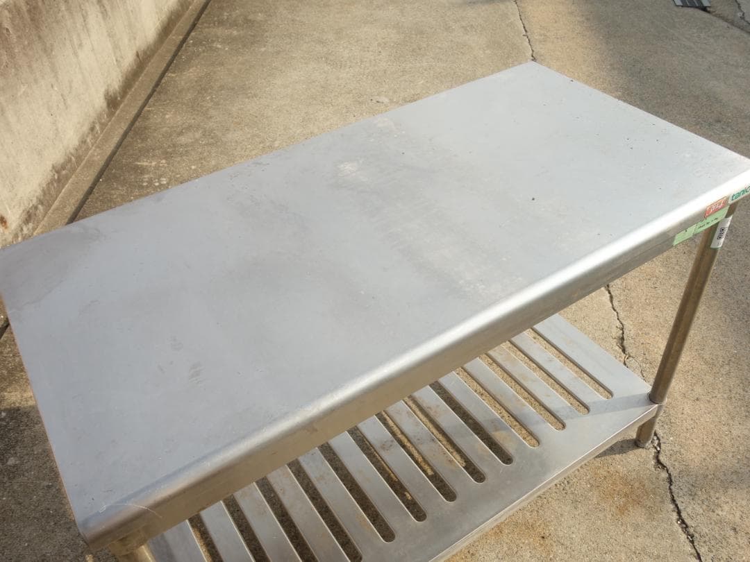 【中古】M▽タニコー 業務用 厨房 作業台 棚 ステンレス (Fe1839)