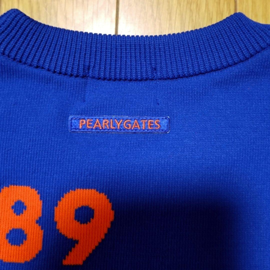 美品PEARLY GATES ジャガードニットセーター ロゴ総柄　サイズ6