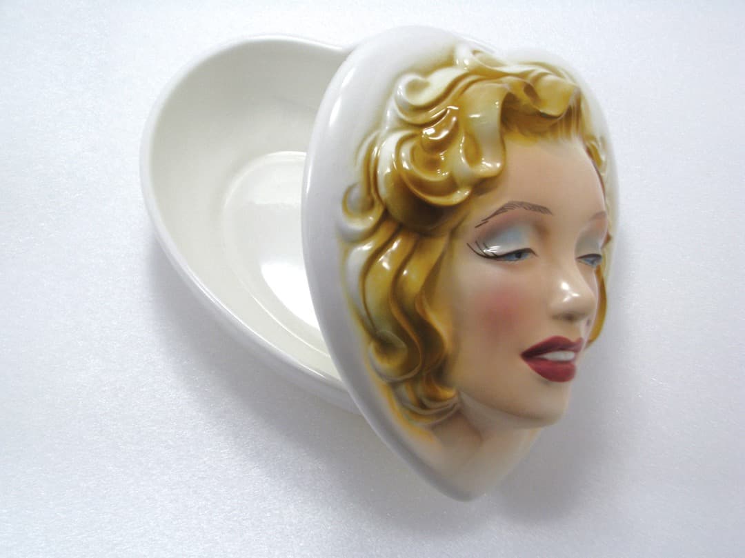 【超レア】マリリンモンロー ♪ フェイスキャニスター☆clay art 陶磁器製