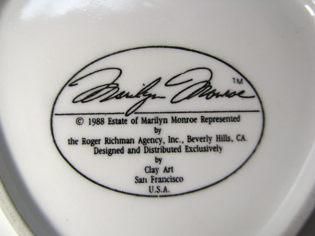 【超レア】マリリンモンロー ♪ フェイスキャニスター☆clay art 陶磁器製