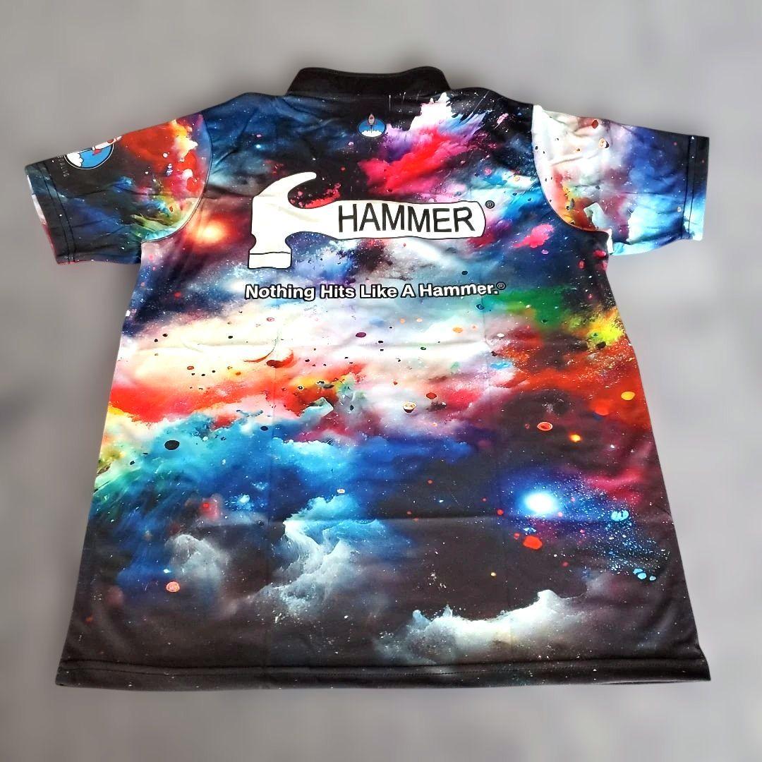 ✨新品✨ハンマー　【M】　宇宙　カラフル　ボウリングウェア