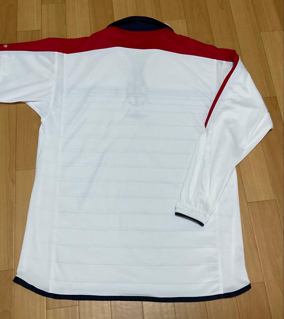 イングランド代表アンブロUmbro長袖ユニフォームXL ホワイト（リバーシブル）