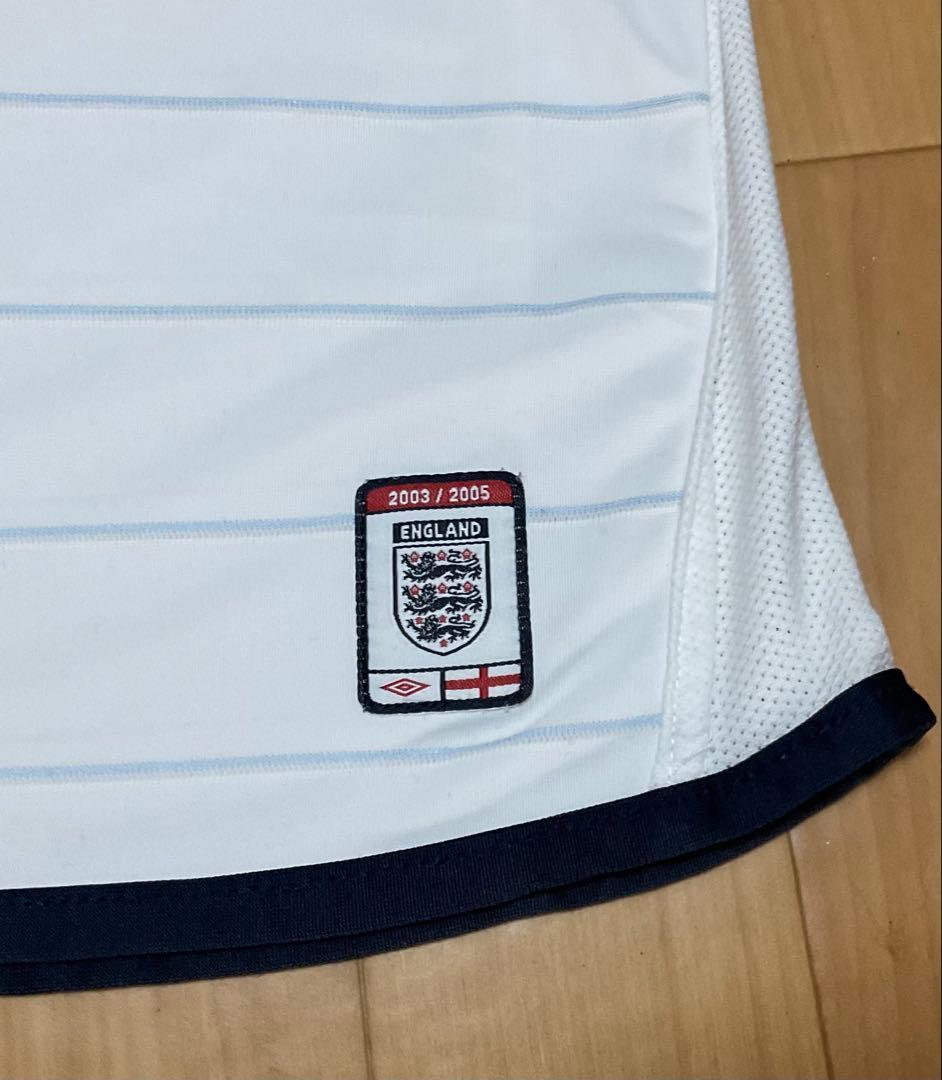 イングランド代表アンブロUmbro長袖ユニフォームXL ホワイト（リバーシブル）