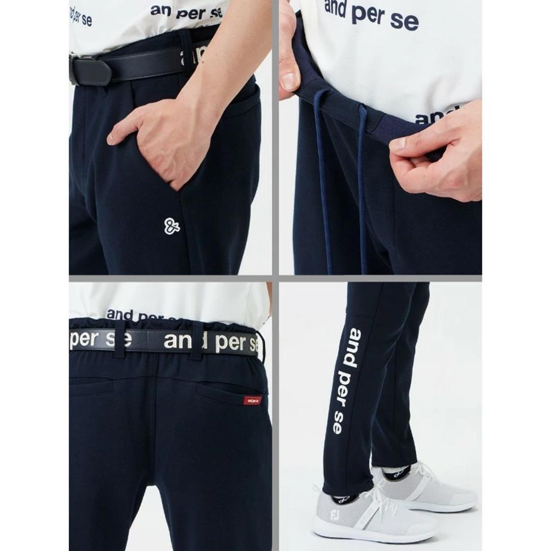 【L】 and per se メンズ ストレッチ ゴルフパンツ アンパスィ
