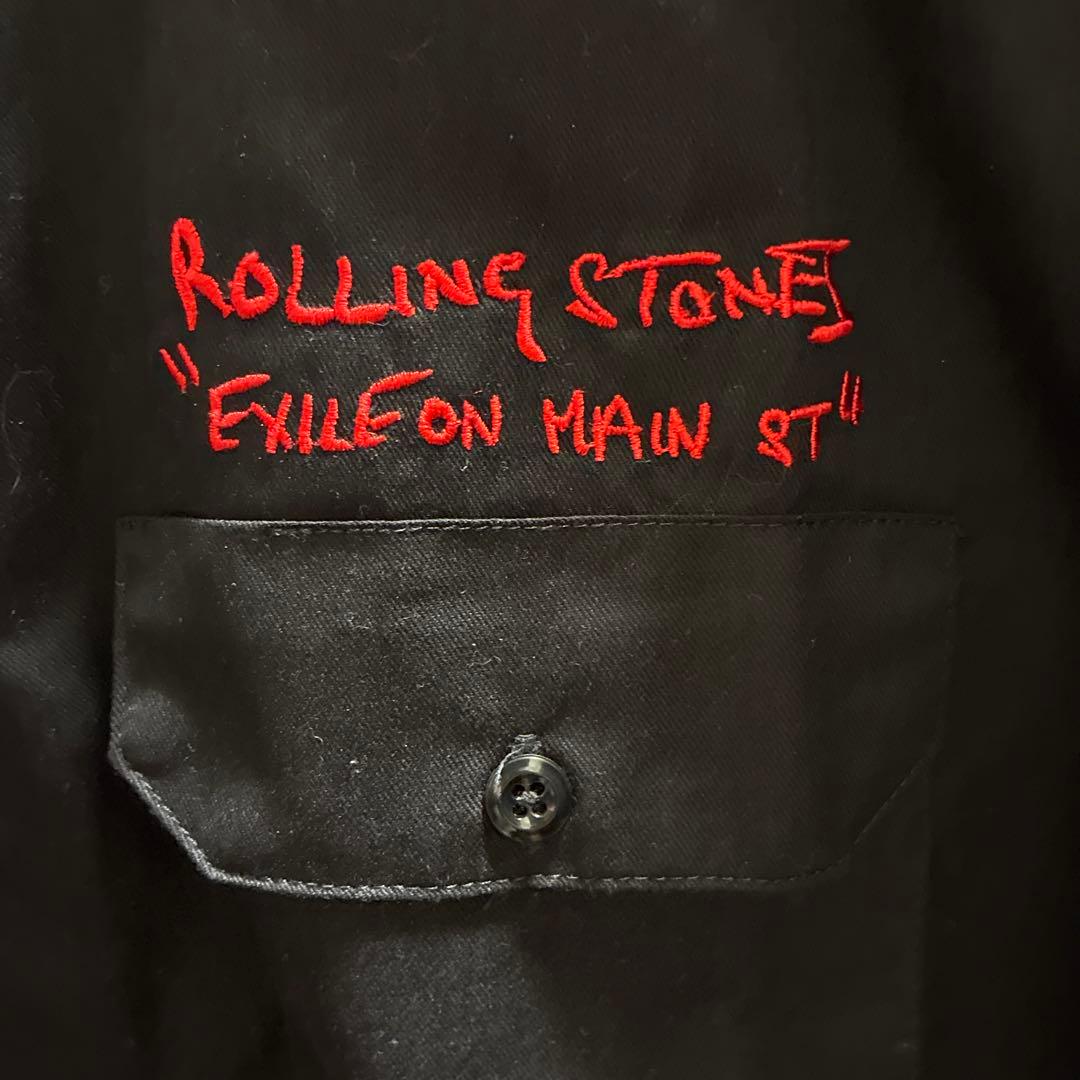 90s ビンテージ Dickies ×ローリングストーンズ 半袖ワークシャツ