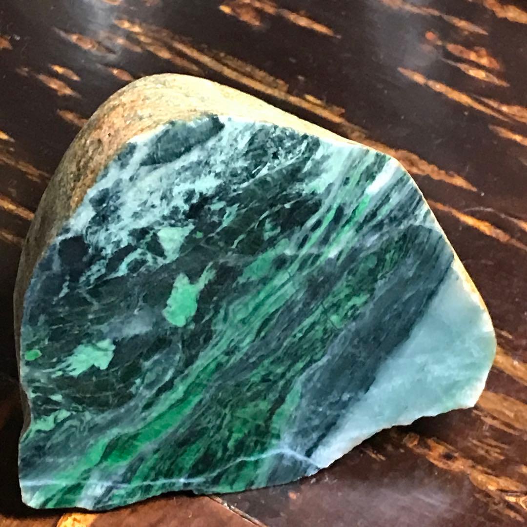 コスモクロア＋ヒスイ　原石　495g