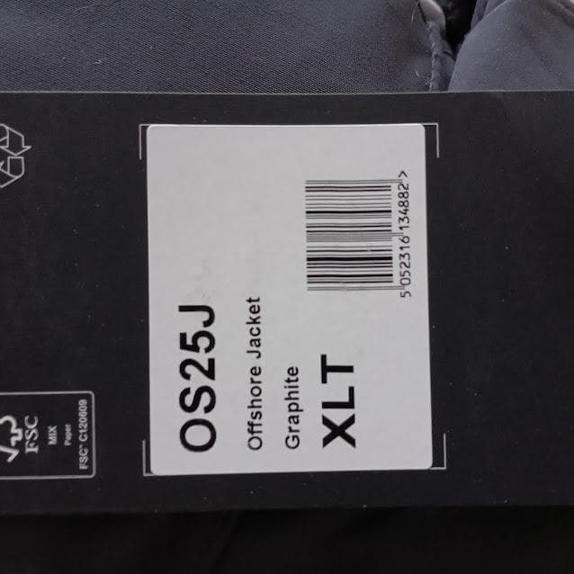 ギル(Gill)OS25J メンズ オフショア ジャケット グラファイト XLT