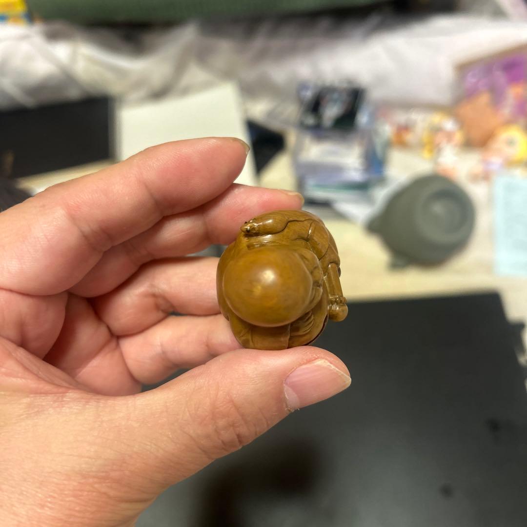 中川忠峰　居眠子坊主　根付　希少