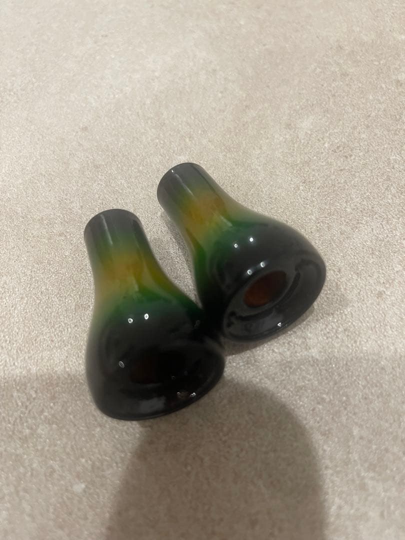 レアアイテム バリアルハンドル　ウッドノブ サンバースト グリーン