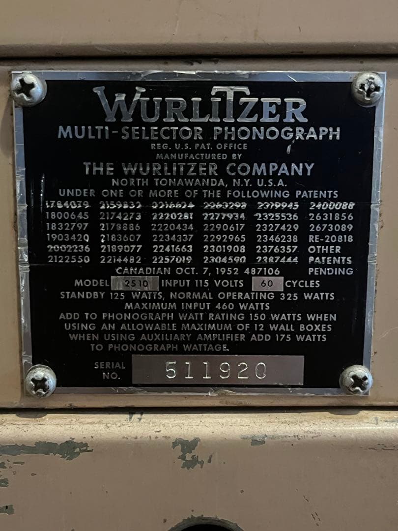 値下げ‼️WURLITZER 2510 ワリッツァー　ビンテージジュークボックス‼️