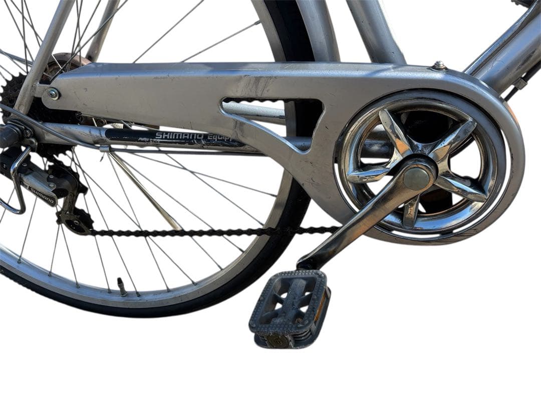 【引き取り限定】AFFICHE 自転車27インチ6段変速オートLEDライト付き