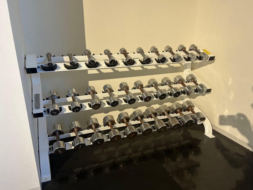 IVANKO ダンベル　1-20kg 15組　ダンベルラック付き