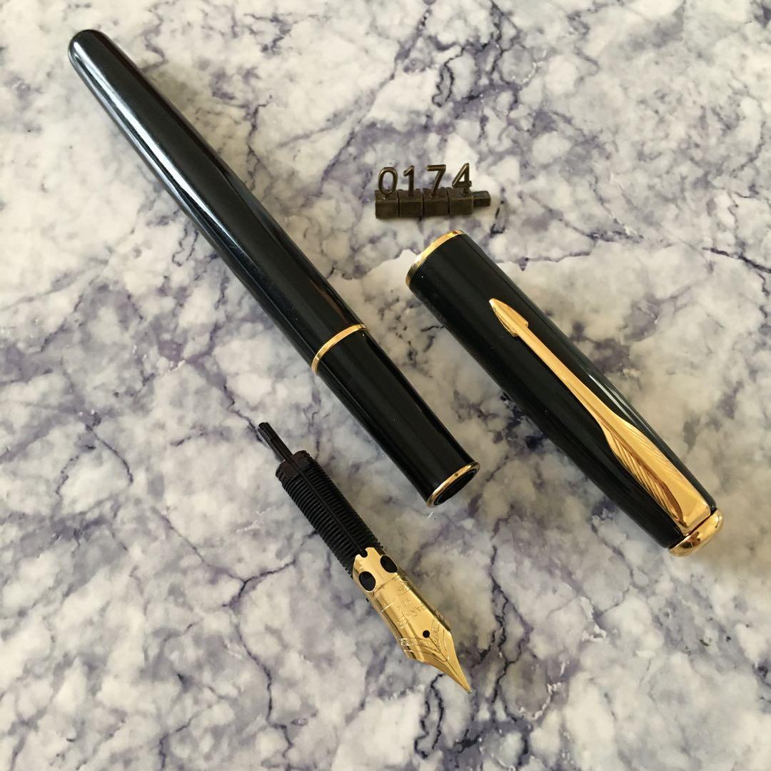 #0174 オーバーホール済み 万年筆 PARKER パーカー 18k