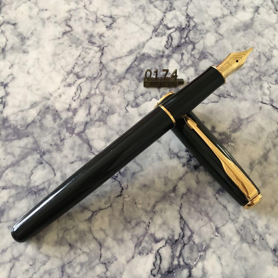 #0174 オーバーホール済み 万年筆 PARKER パーカー 18k